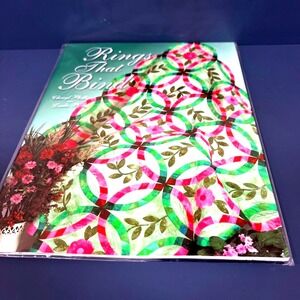 "Rings That Bind" 2003 Phillips Fiber Art Pub.‎ Quilting Sewing Book w/ Template